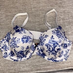 Victorias Secret Blue Floral Bra